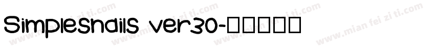 Simplesnails ver30字体转换